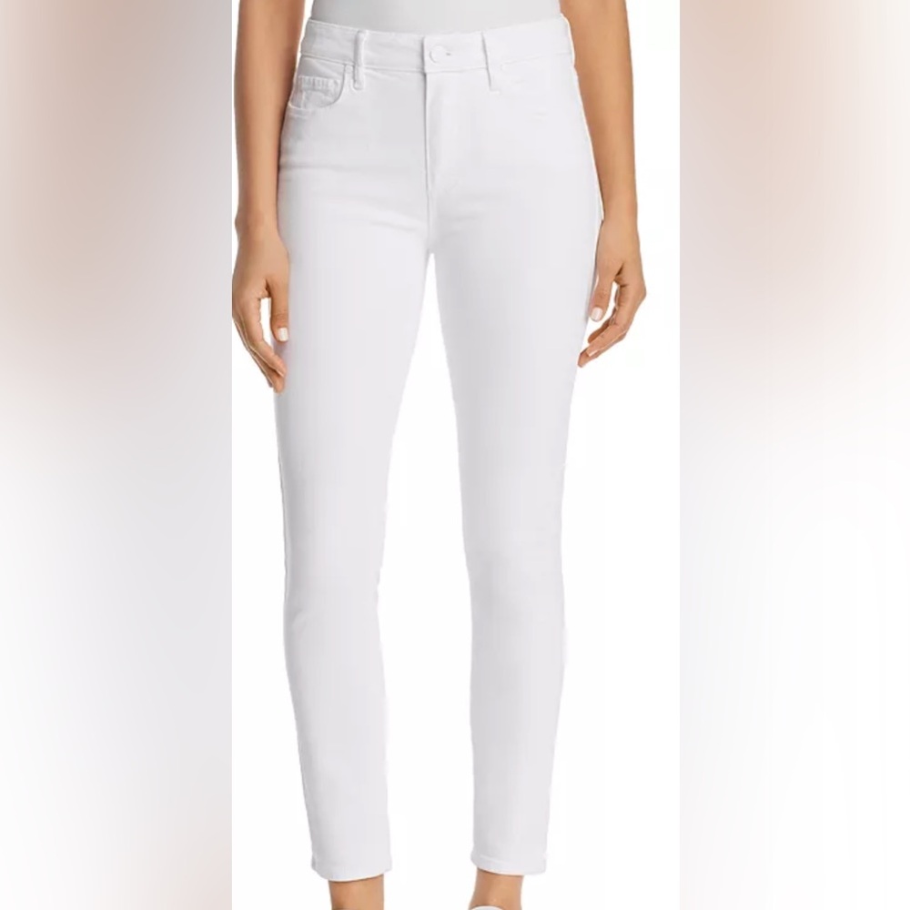 NWT Paige Hoxton High Rise Ankle Skinny Jeans White